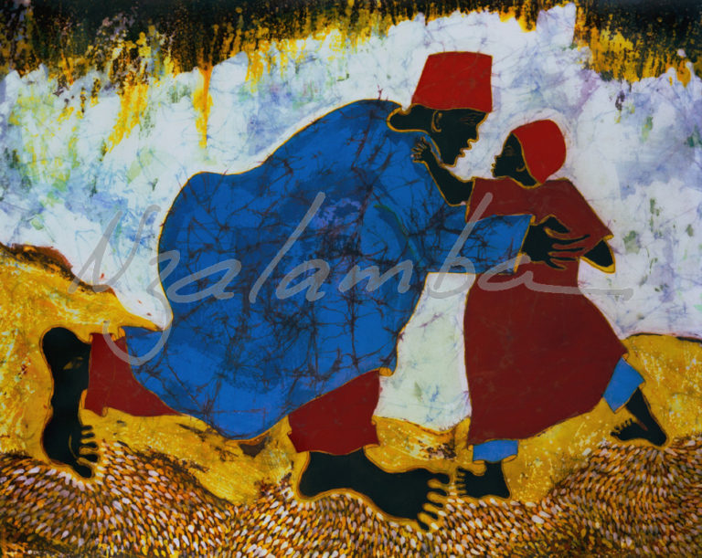 Father and Son - Framed