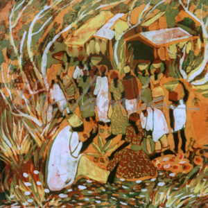 Market Scene - Framed